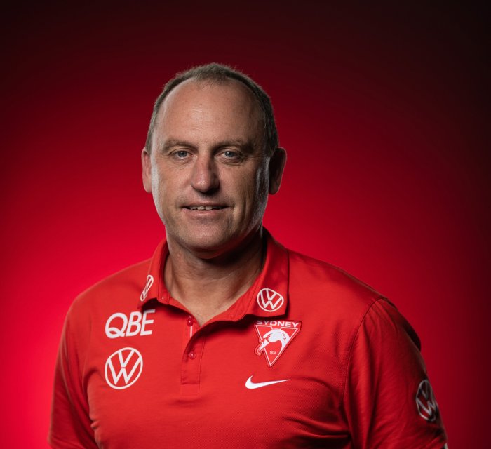 John Longmire - Sports Heroes - AFL Senior Coach for the Sydney Swans.